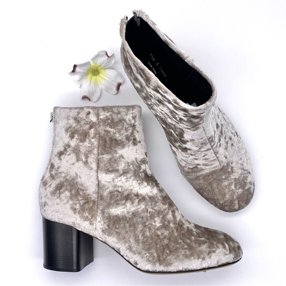 NIB Rag & Bone Drea Boot In Dove Velvet, 36/6 - Picture 4 of 16